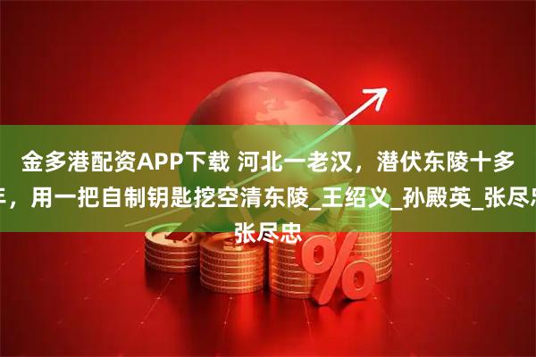 金多港配资APP下载 河北一老汉，潜伏东陵十多年，用一把自制钥匙挖空清东陵_王绍义_孙殿英_张尽忠